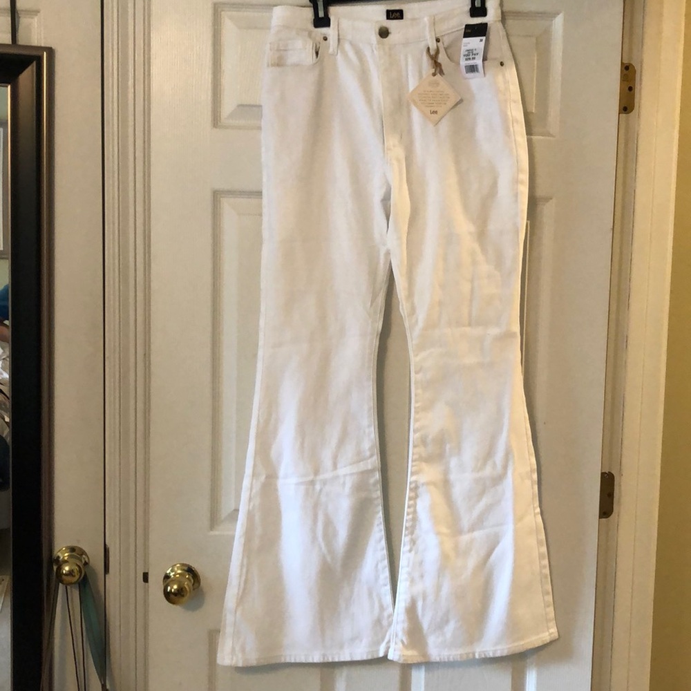 Brand new white flare jeans
